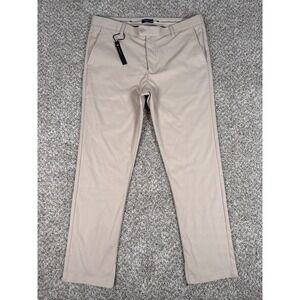 Southern Marsh Pants Mens 36x30 Slim Fit Khaki Beige Chino Performance Stretch
